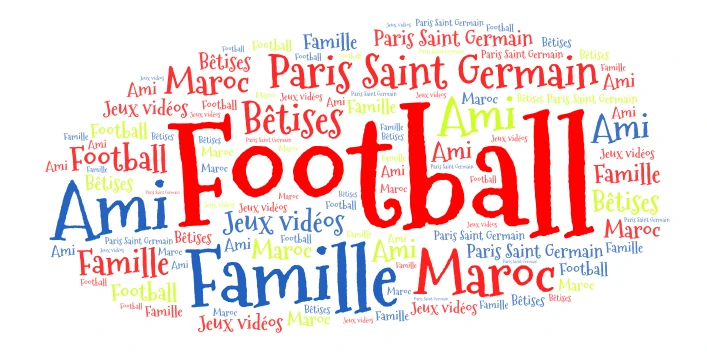 Psg word cloud art