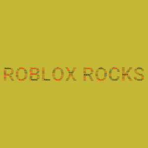 ROBLOX ROCKS word cloud art