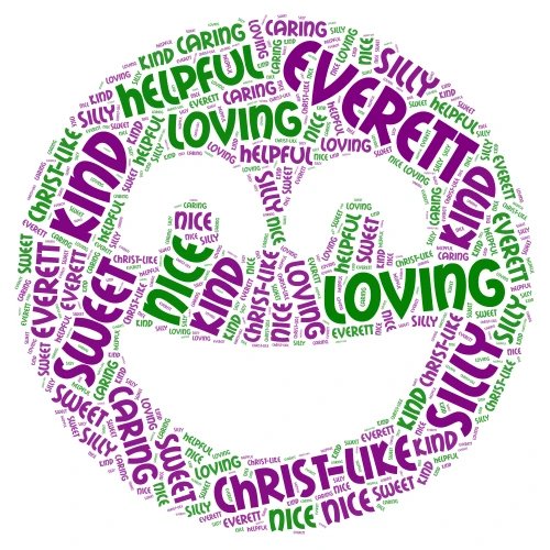 Everett Word Cloud word cloud art