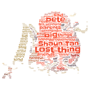 the lost thing word cloud art