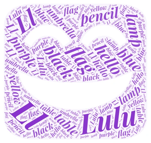 2 spotlight Ll word cloud art