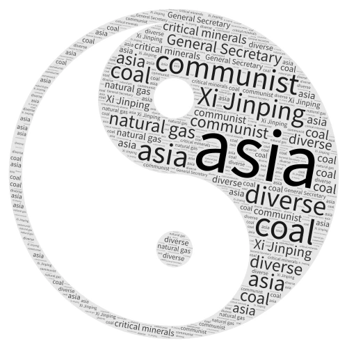 asia word cloud art