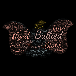 Dumbo word cloud art