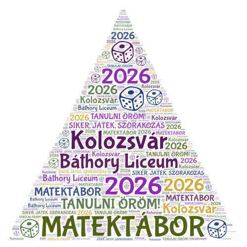 MATEKTÁBOR 2026 word cloud art