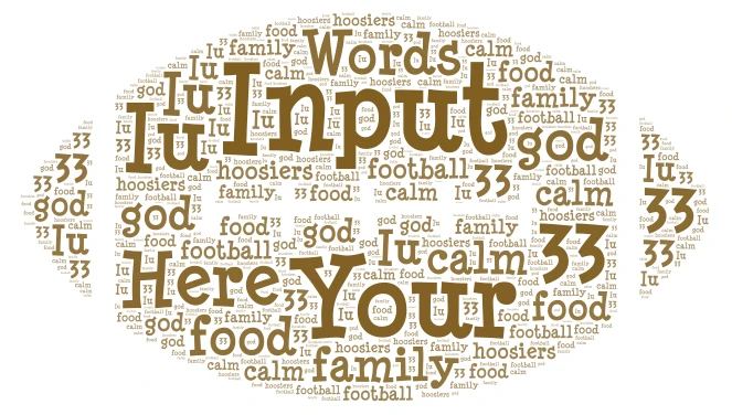 Unt word cloud art