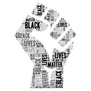 Black Lives Matter word cloud art