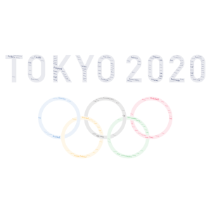 Postponed Olympics 2020  word cloud art