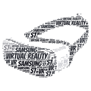 SAMSUNG VR Cloud word cloud art