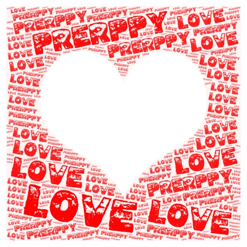 love word cloud art