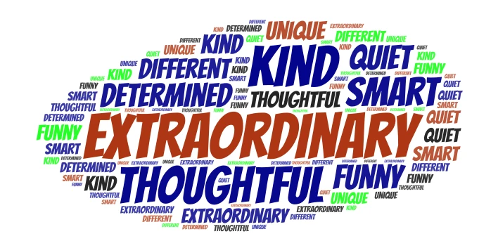 August Art word cloud art