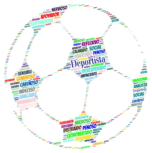 Fútbol word cloud art