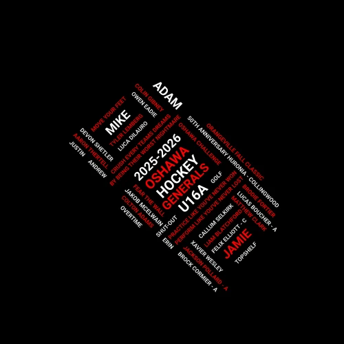 U16A Sweatshirts word cloud art