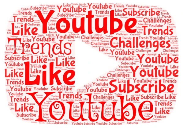 Like if you love Youtube word cloud art