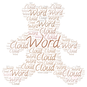 bear word cloud art