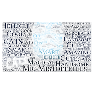 Original Mr. Mistoffelees-CATS word cloud art