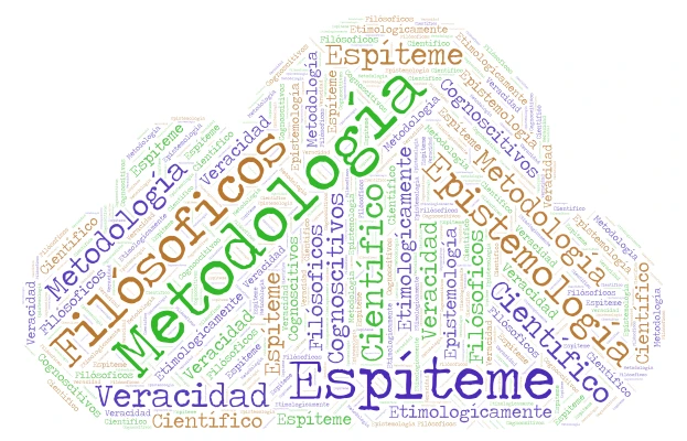 Nube de epistemologia word cloud art