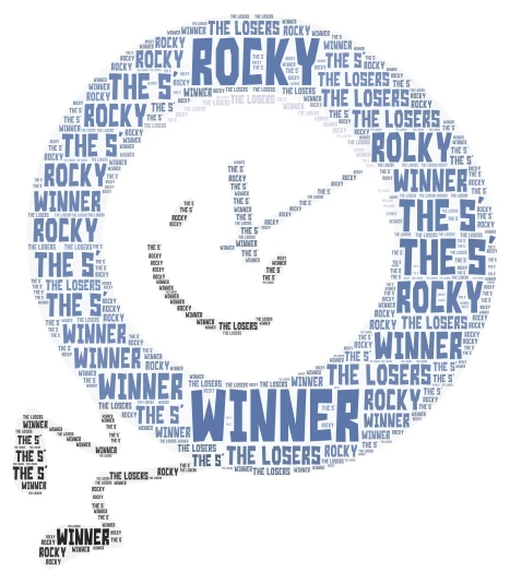 Clock word cloud art