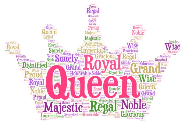 Copy of Queen word cloud art