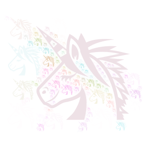 unicorn power word cloud art
