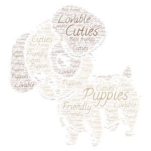 Copy of Puppies word cloud art