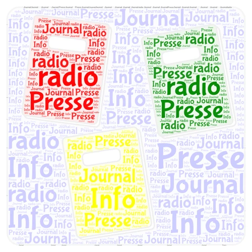 Presse journal info word cloud art