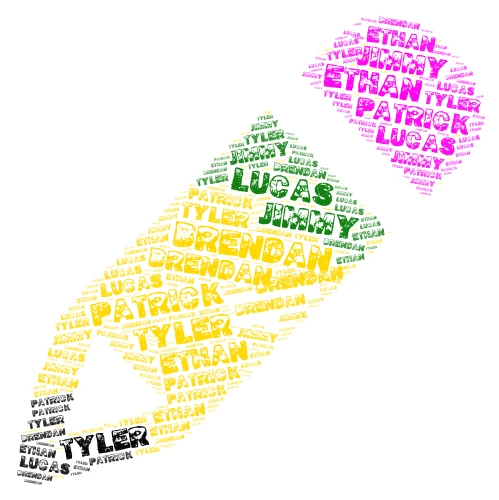 Classroom word cloud art