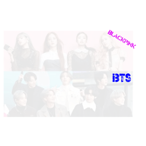 who do you like the best ( Blackpink or BTS ) comment word cloud art