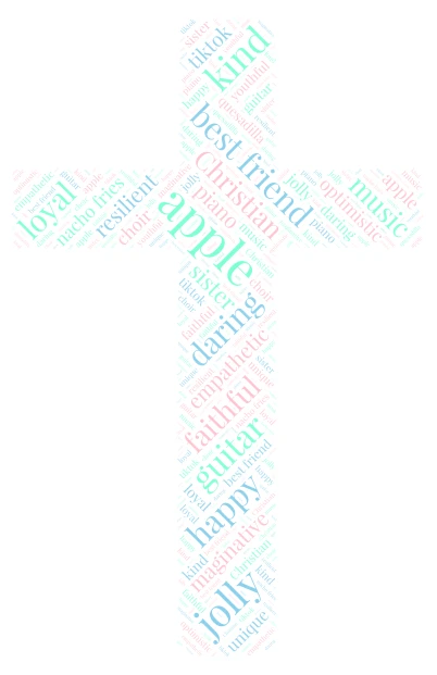 cross word cloud art