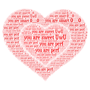 you are                                                                          word cloud art