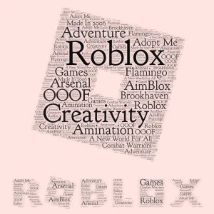 Roblox |Gamer Girl| word cloud art