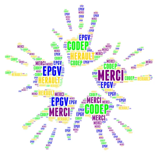 Merci 2 word cloud art