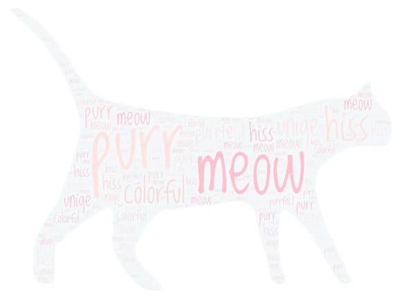 ❤️💜purrfect💜❤️ word cloud art