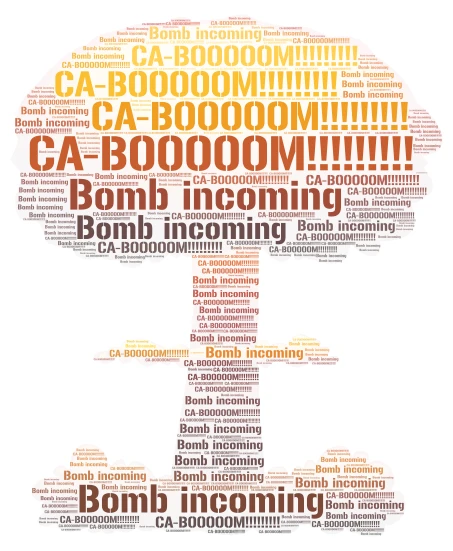 ca-boom word cloud art