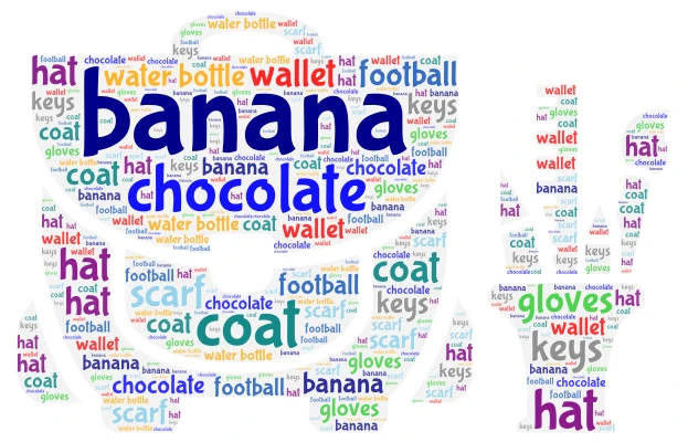 my things word cloud art