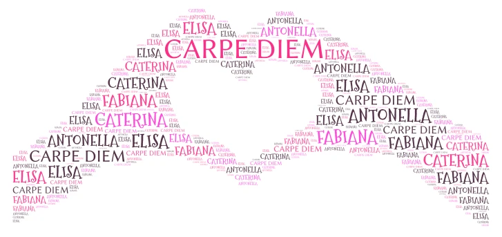 CARPE DIEM word cloud art