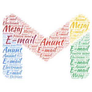 E-mail word cloud art