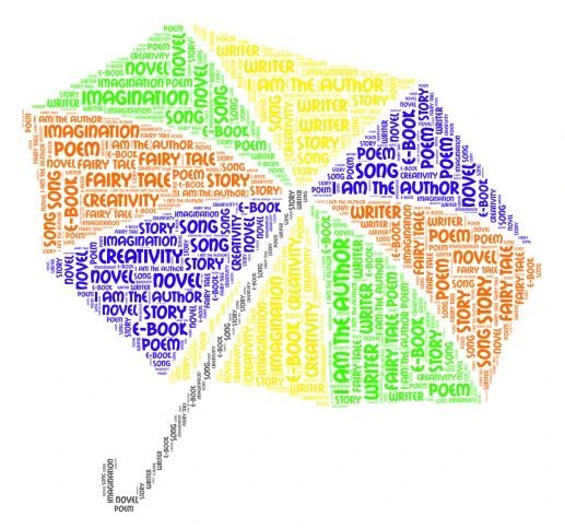 author word cloud art