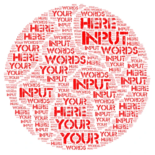 Japan word cloud art