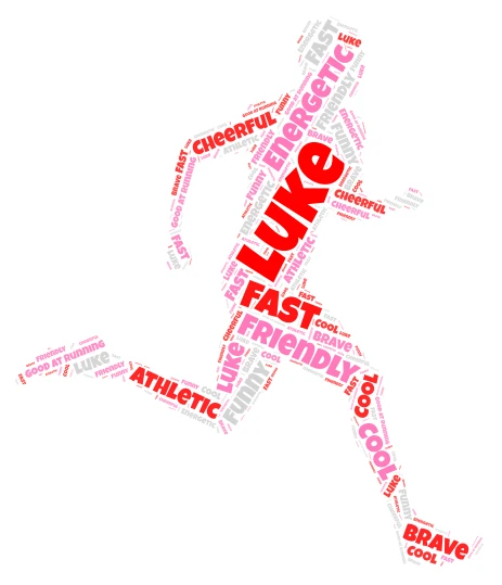 Luke's Word Cloud word cloud art