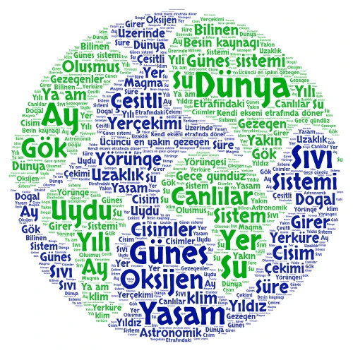 School Star word cloud art