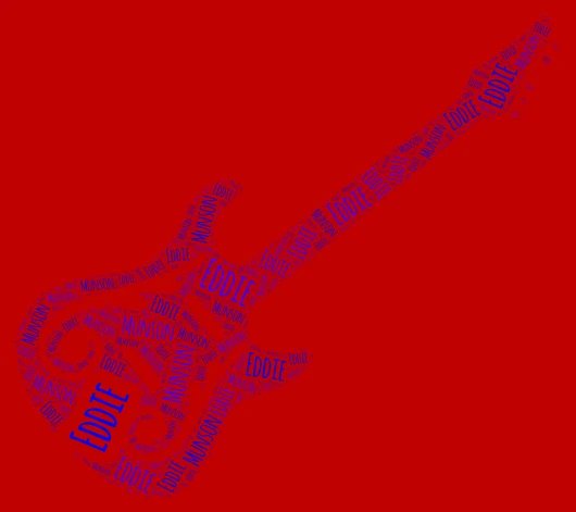 Eddie word cloud art