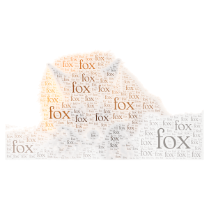❤ This Foxy #cute word cloud art