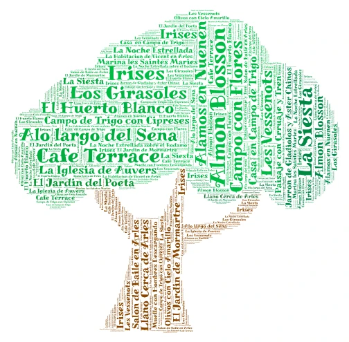 nube de palabras word cloud art