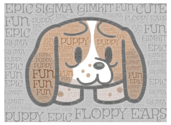 MY FIRST GIM word cloud art