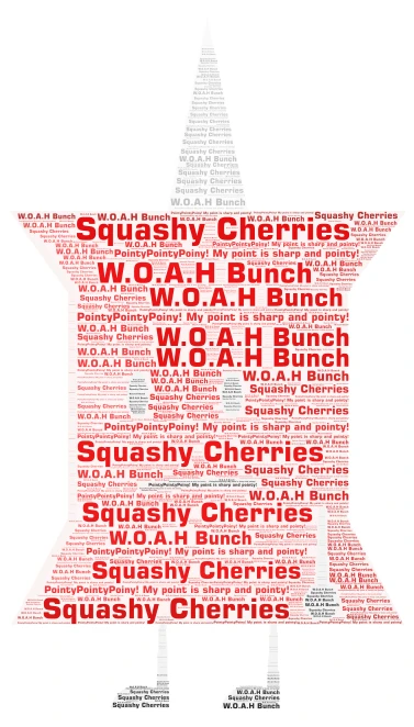 Pin(BFDIA) word cloud art