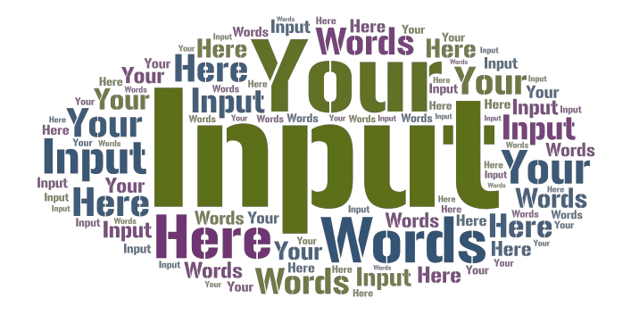 alle  word cloud art