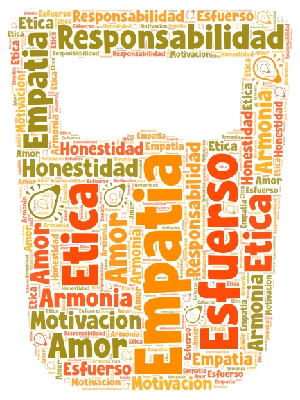 La Figura de una mariposa word cloud art