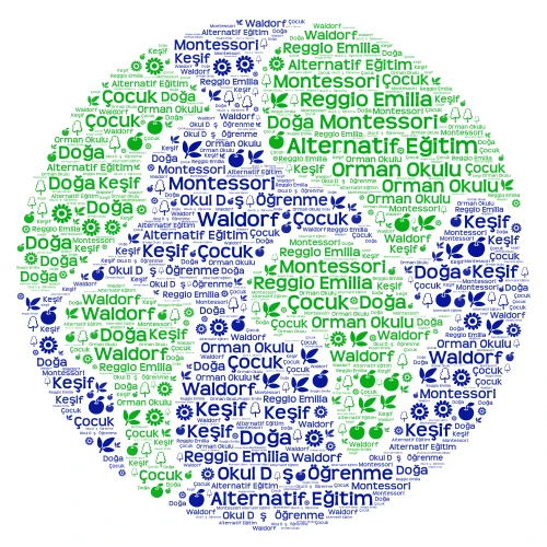 Alternatif Eğitim Yaklaşımları word cloud art