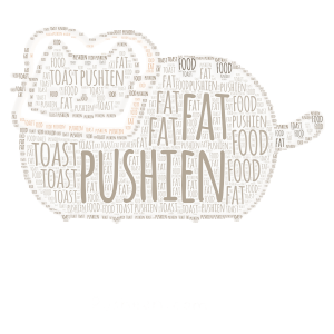 pushien in toast😂 word cloud art