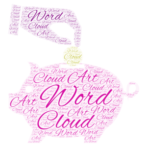 $1,000,000 richy rich word cloud art